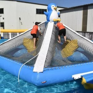 Parcours aquatique gonflable 2025 à vendre – Penguin Climber Net