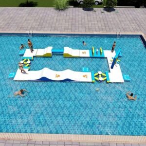 Parcours d’obstacles gonflable personnalisable pour piscine – parfait pour parc aquatique en piscine – Pool Park 18