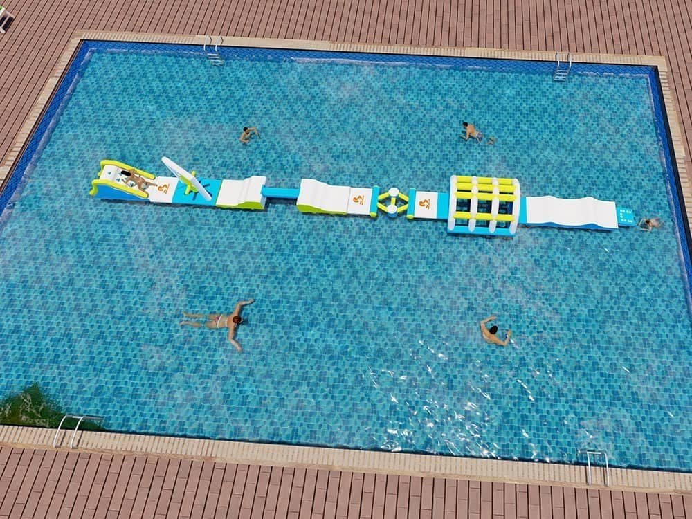 Parcours d’obstacles commercial pour piscine — Pool Park 15