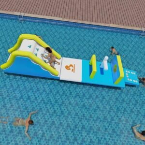 Mini parcours d’obstacles gonflable pour piscine à vendre – Pool Park 8
