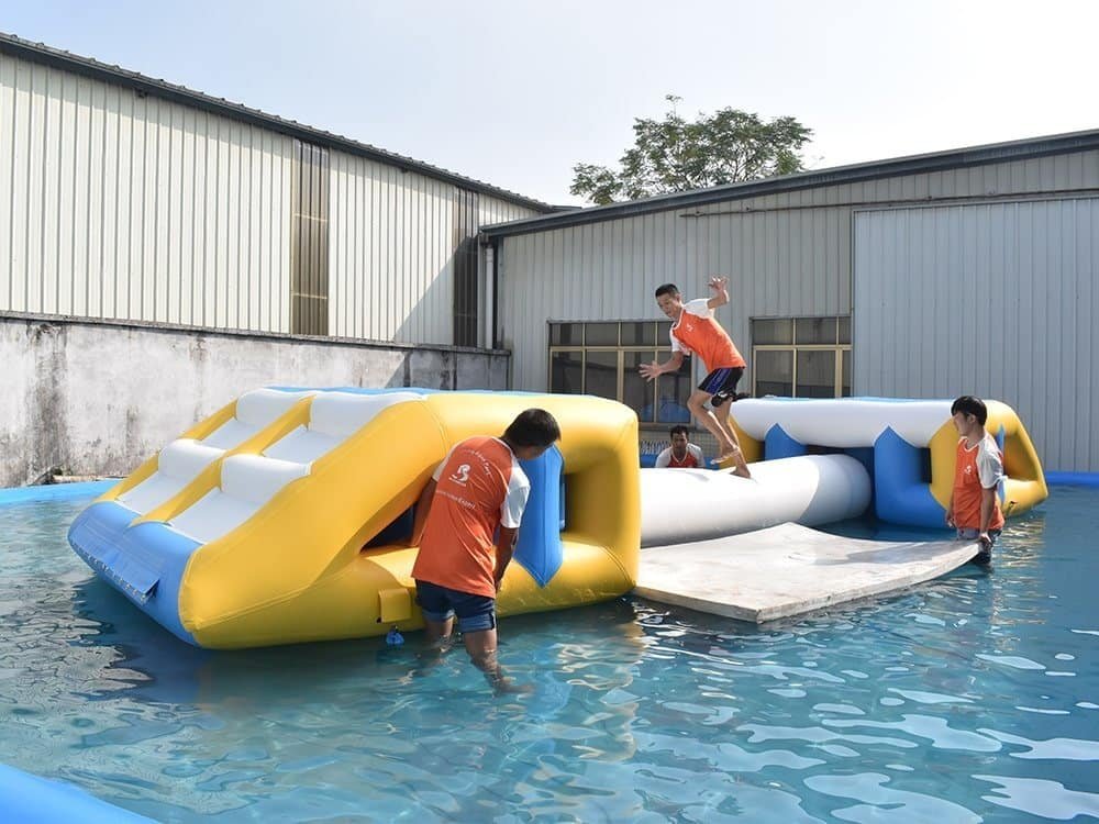 Parcours d’obstacles aquatique gonflable personnalisé à vendre — Rolling Balance 01